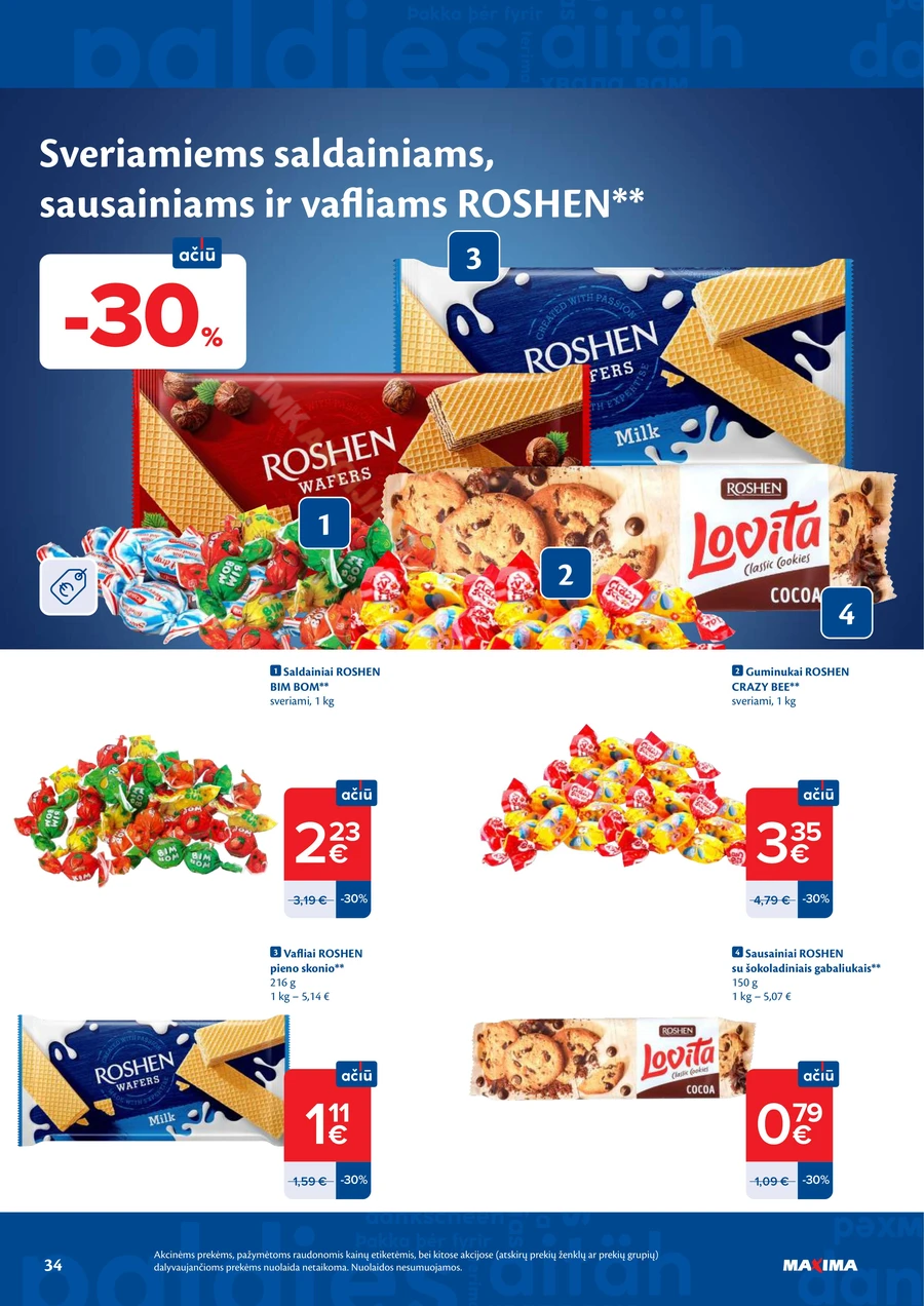 MAXIMA akcijų leidinys Nr. 17 puslapis 34