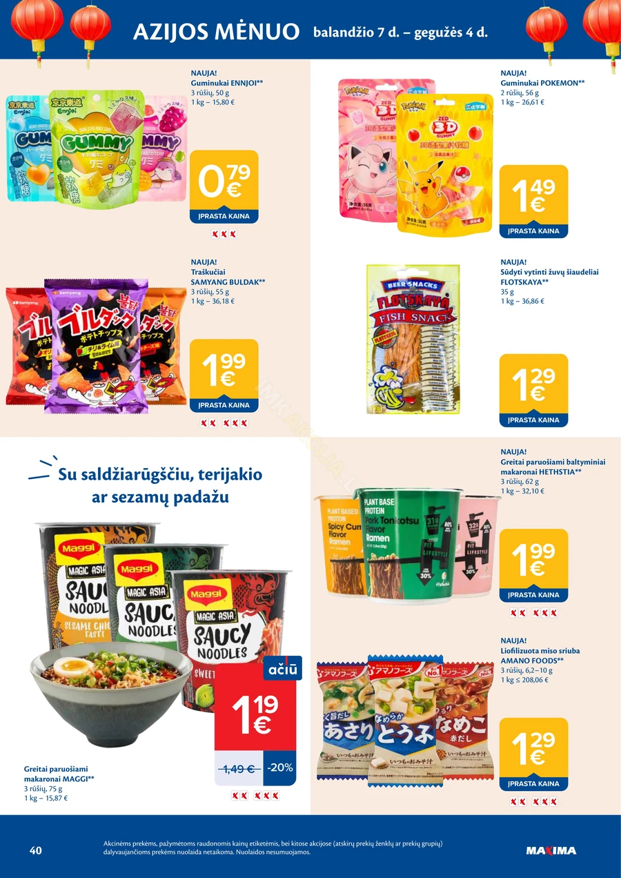 MAXIMA akcijų leidinys Nr. 17 puslapis 40