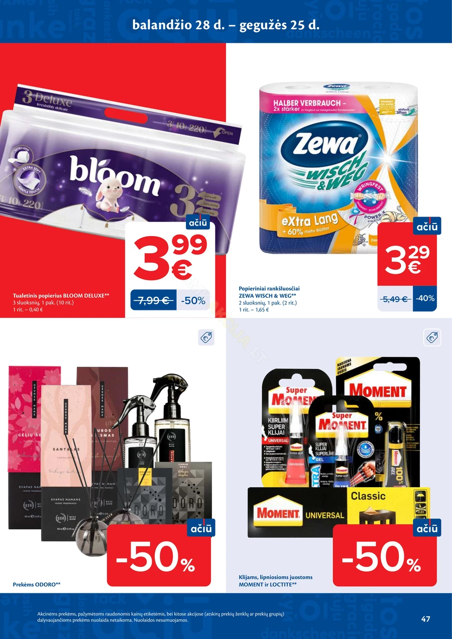 MAXIMA akcijų leidinys Nr. 17 puslapis 47