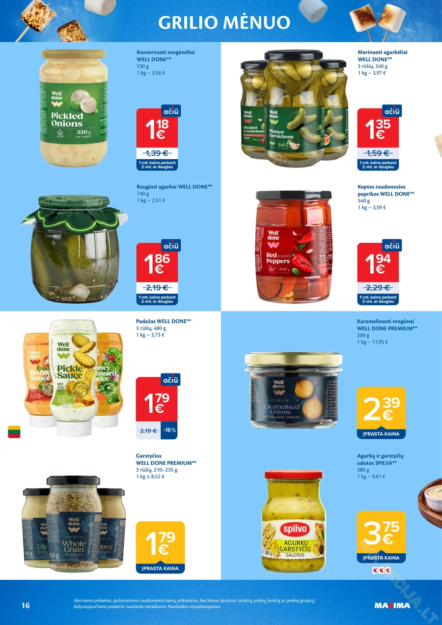 MAXIMA akcijų leidinys „Grilio mėnuo“ puslapis 16