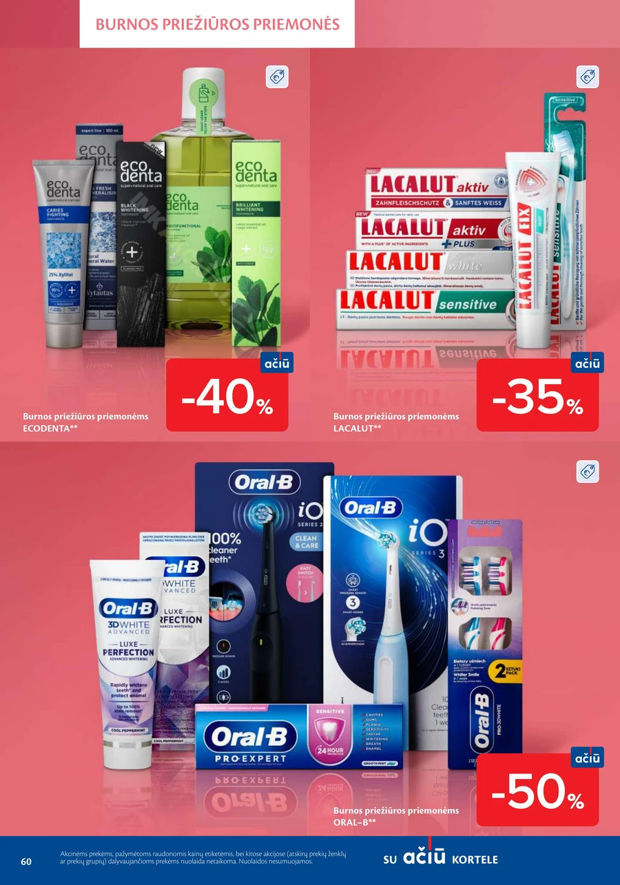 MAXIMA akcijų leidinys „Grožio mugė“ puslapis 60