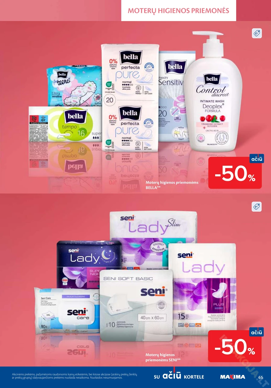 MAXIMA akcijų leidinys „Grožio mugė“ puslapis 65