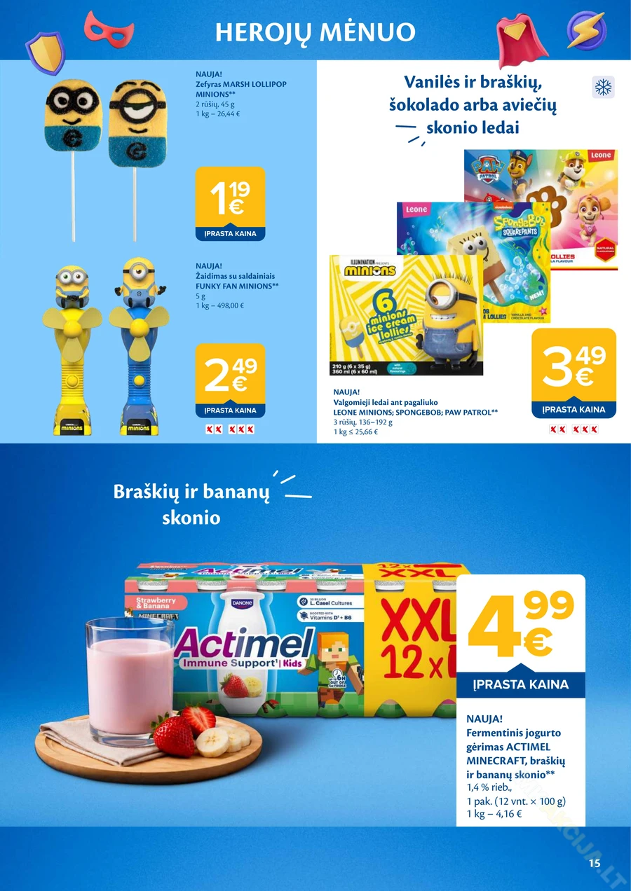 MAXIMA akcijų leidinys „Herojų mėnuo“ puslapis 15
