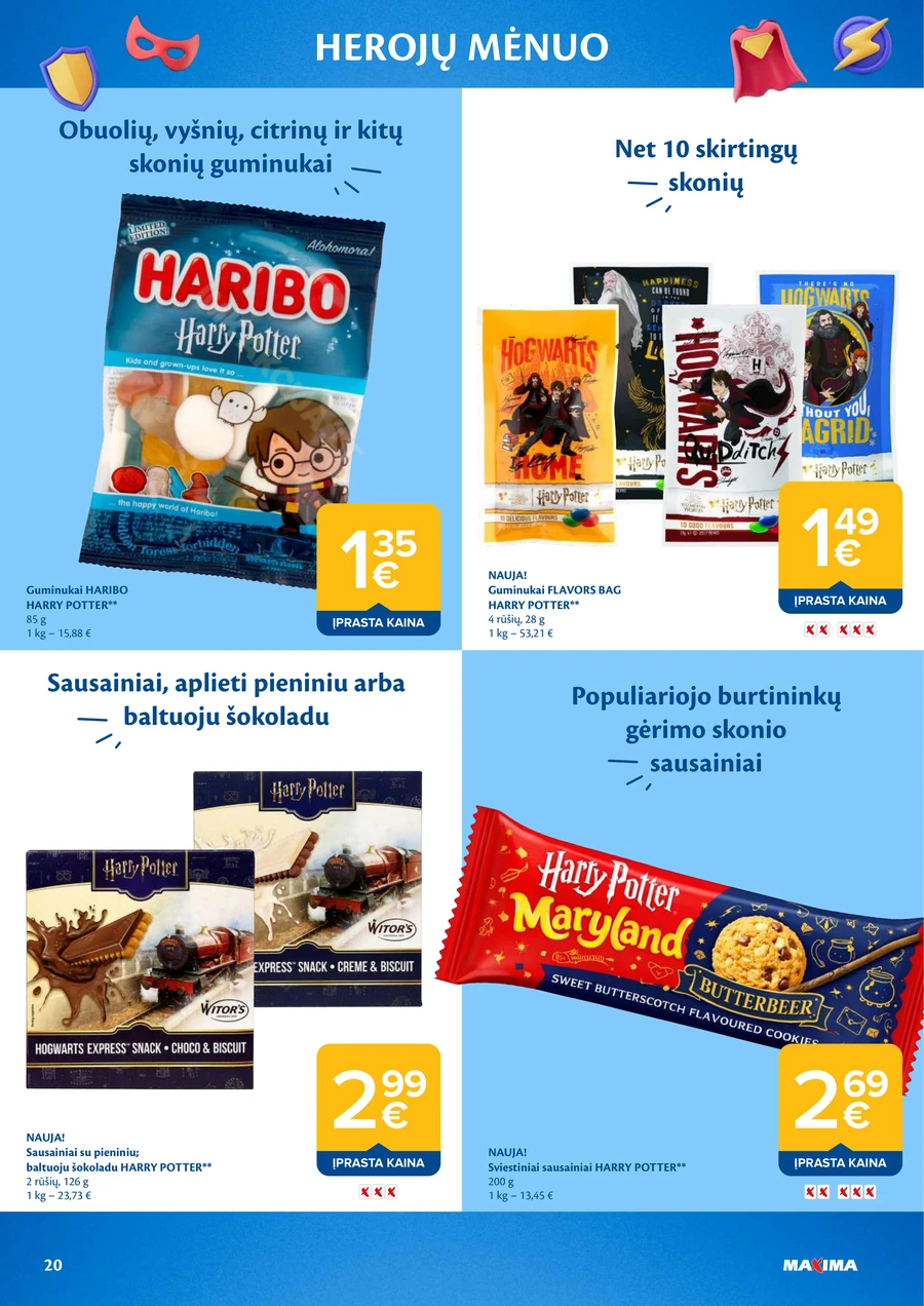 MAXIMA akcijų leidinys „Herojų mėnuo“ puslapis 20