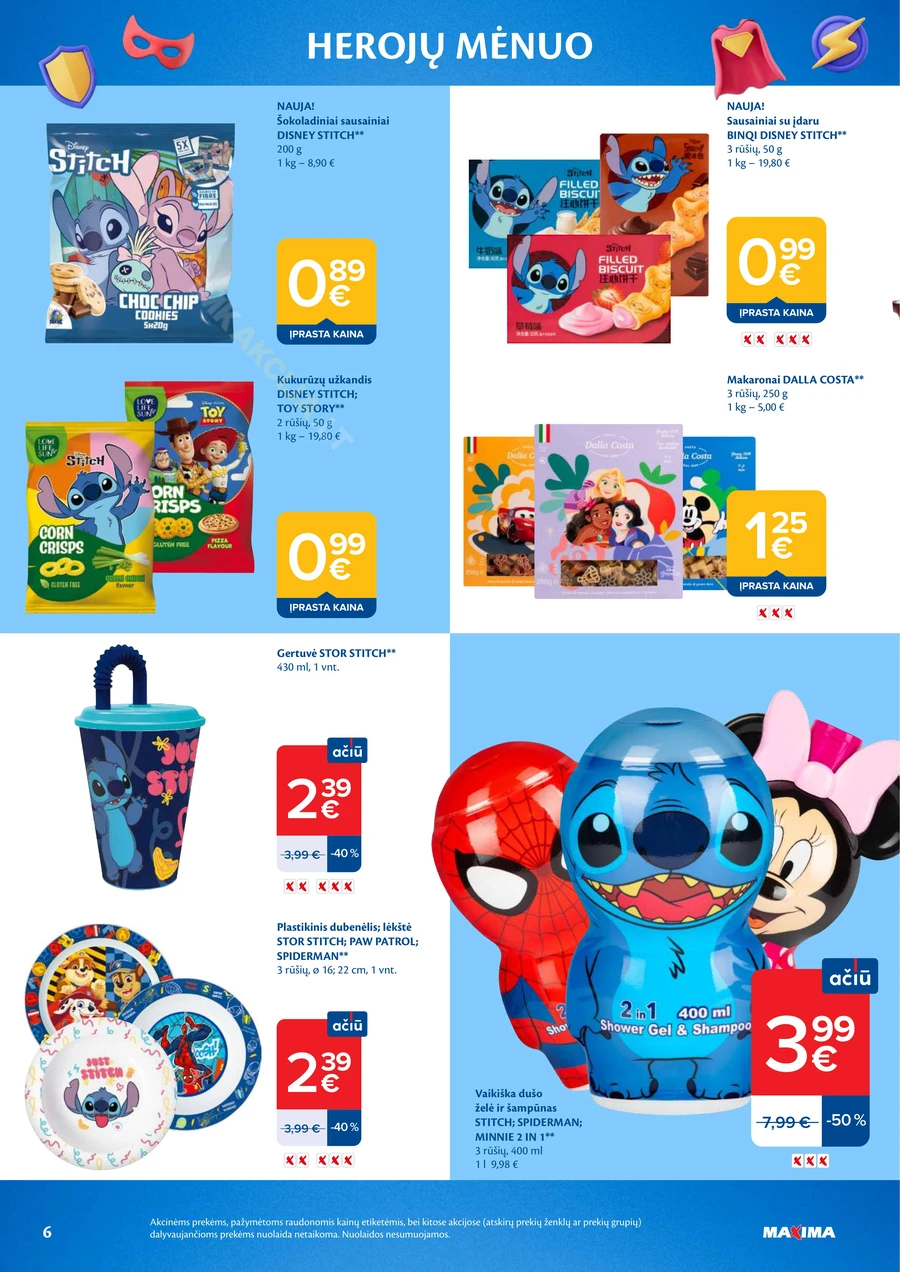 MAXIMA akcijų leidinys „Herojų mėnuo“ puslapis 6