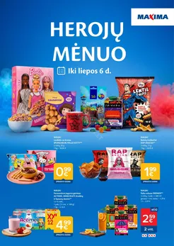 MAXIMA akcijų leidinys „Herojų mėnuo“