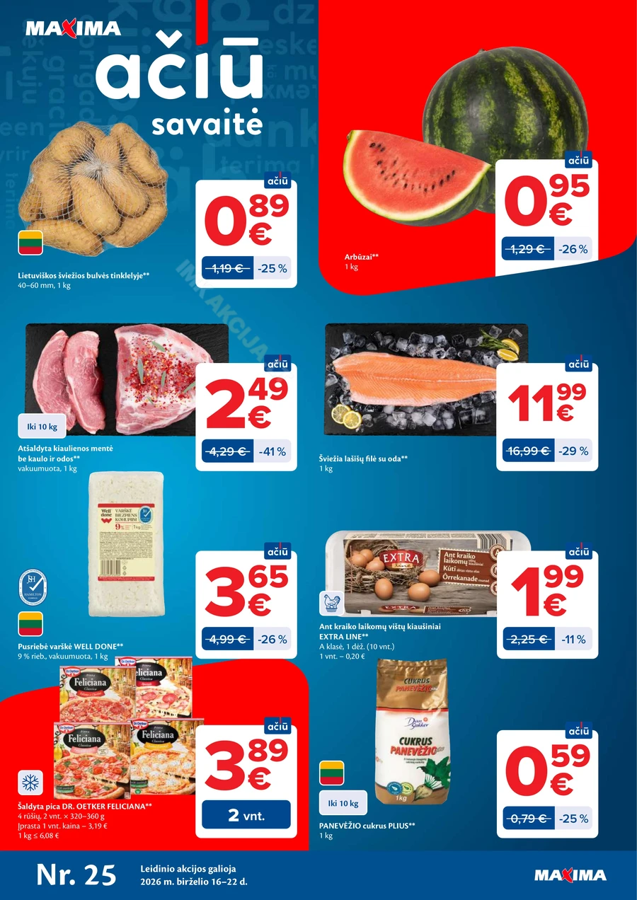 MAXIMA akcijų leidinys Nr. 25 puslapis 1