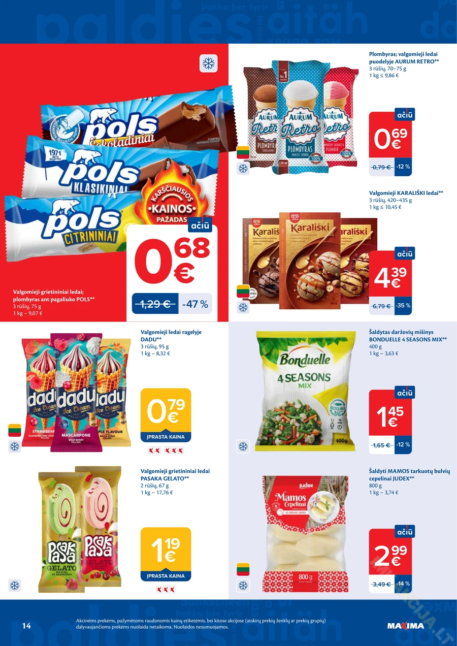 MAXIMA akcijų leidinys Nr. 25 puslapis 14