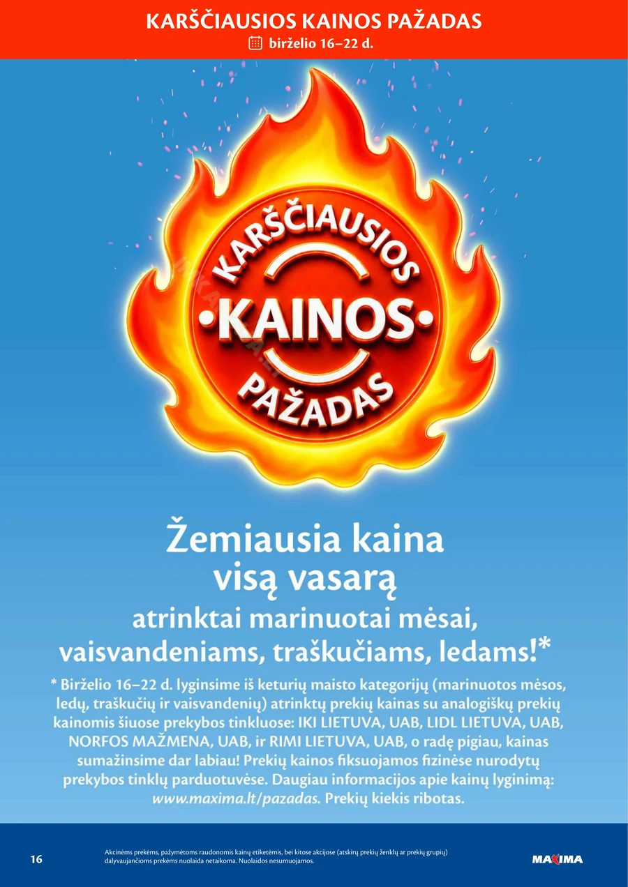 MAXIMA akcijų leidinys Nr. 25 puslapis 16