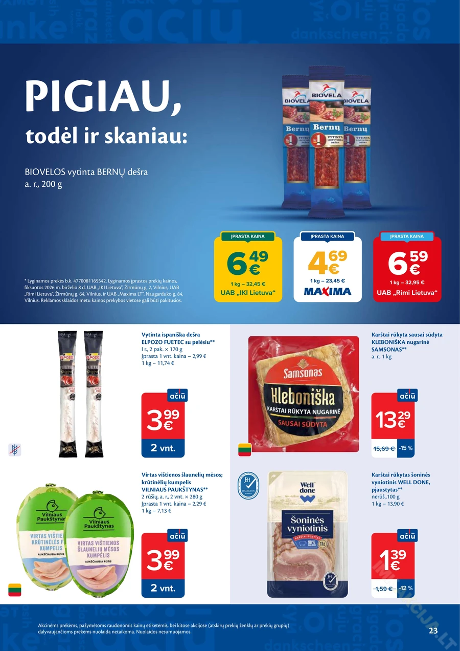 MAXIMA akcijų leidinys Nr. 25 puslapis 23