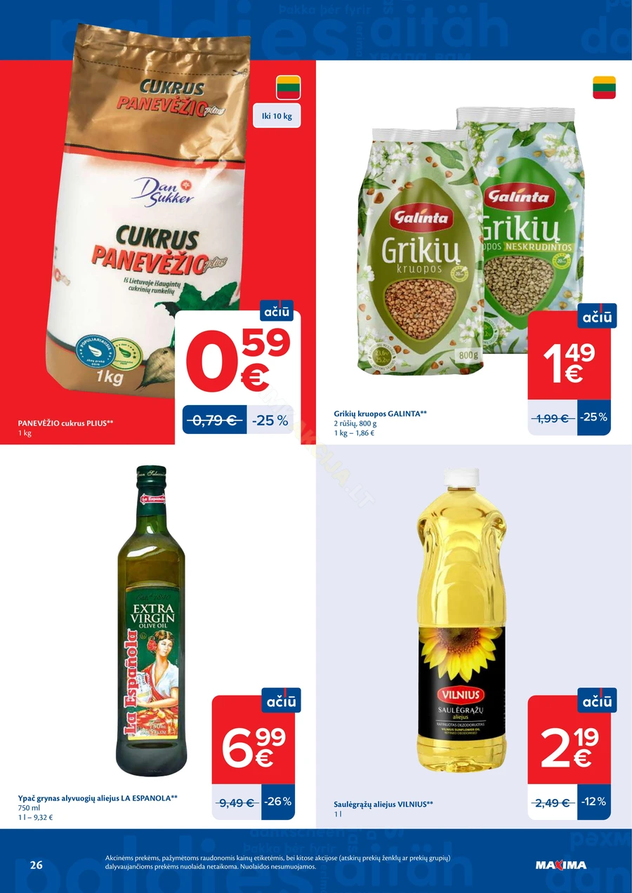 MAXIMA akcijų leidinys Nr. 25 puslapis 26