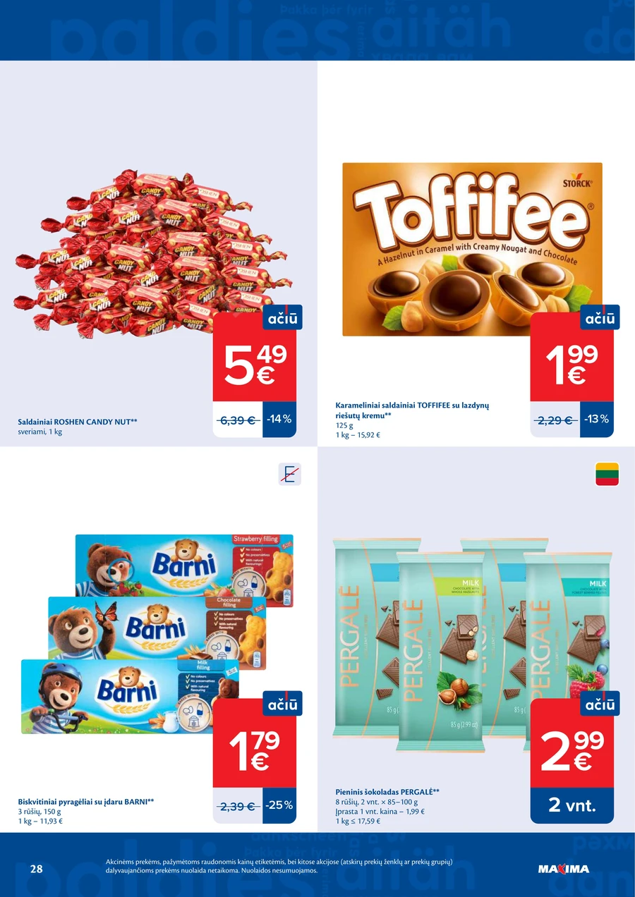 MAXIMA akcijų leidinys Nr. 25 puslapis 28