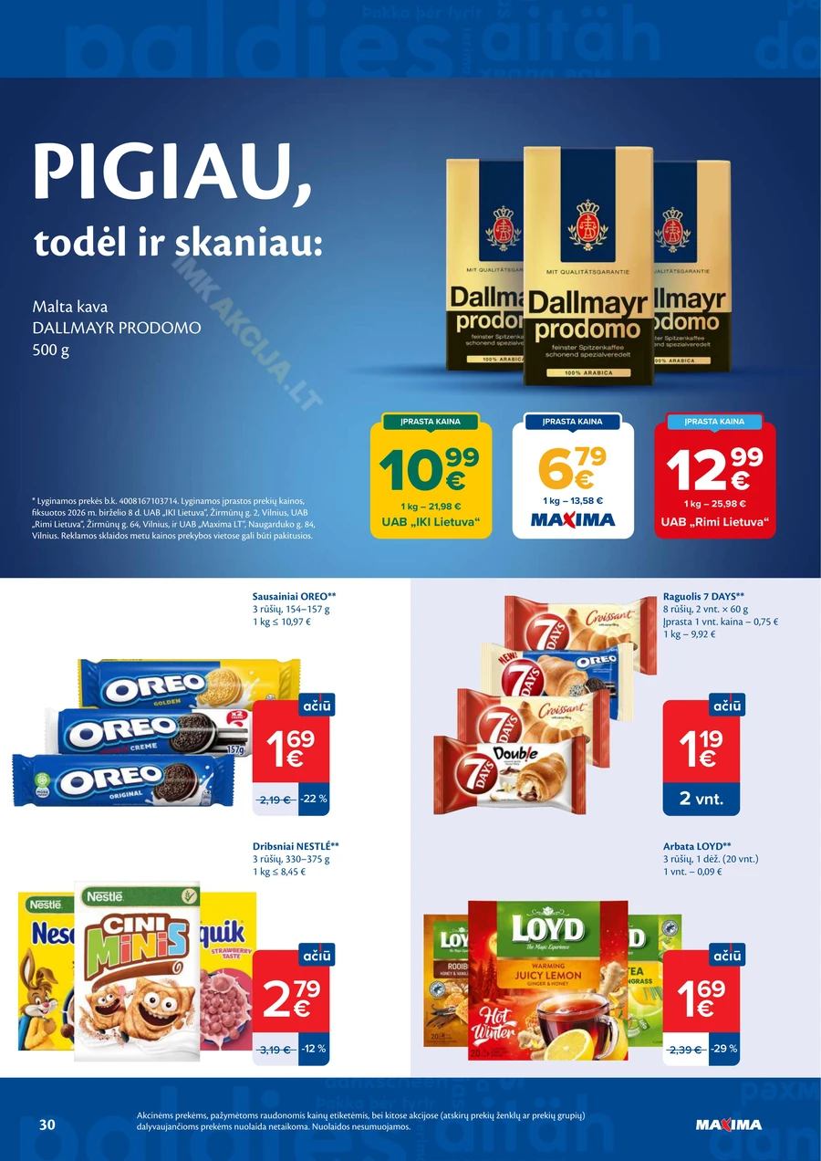 MAXIMA akcijų leidinys Nr. 25 puslapis 30