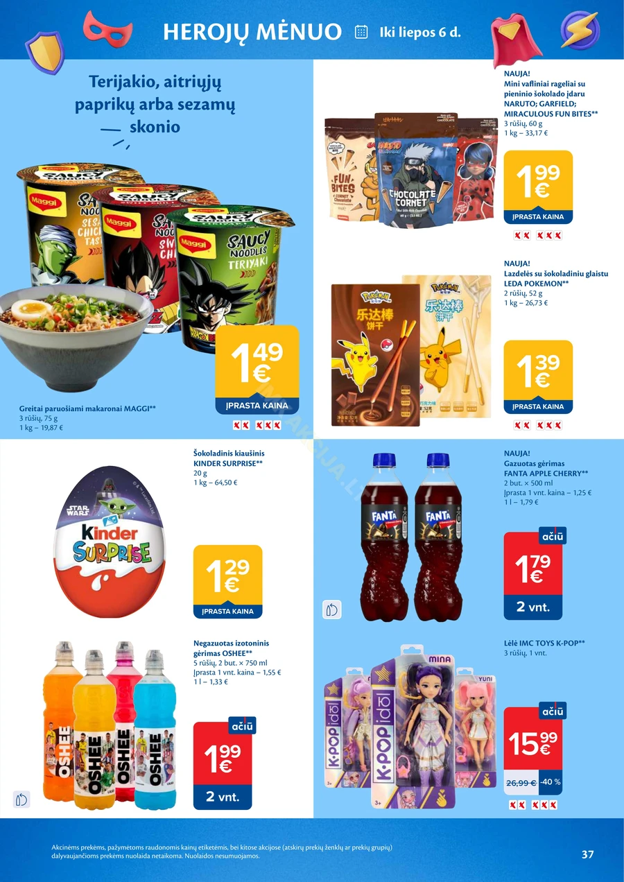MAXIMA akcijų leidinys Nr. 25 puslapis 37
