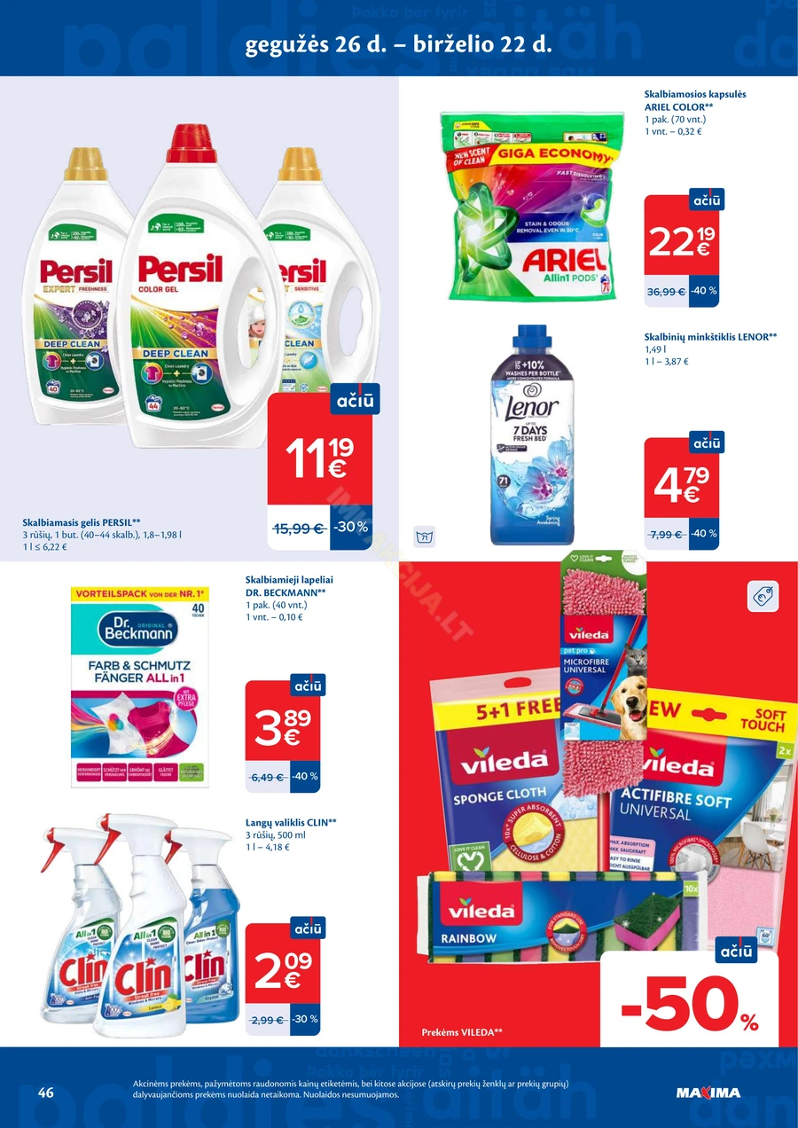 MAXIMA akcijų leidinys Nr. 25 puslapis 46