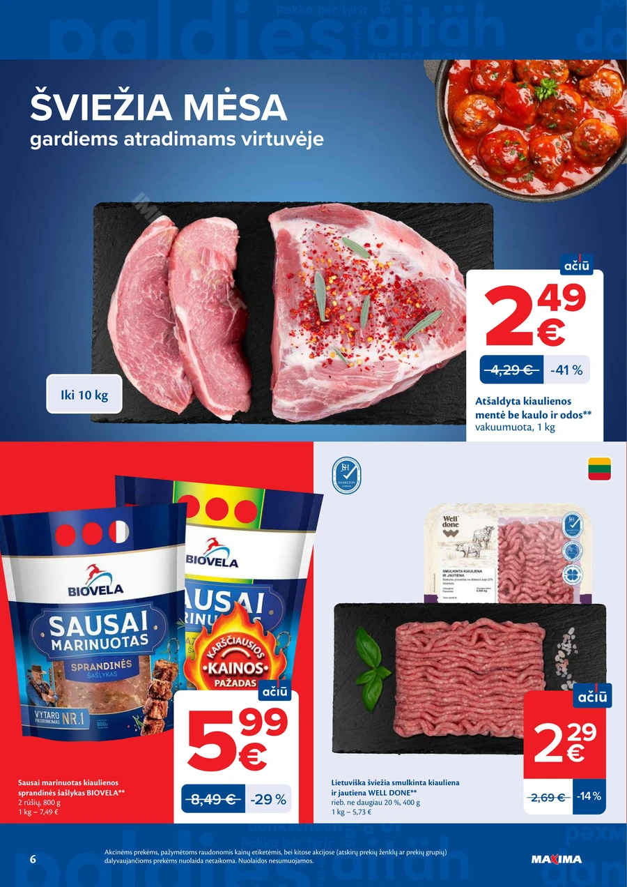MAXIMA akcijų leidinys Nr. 25 puslapis 6