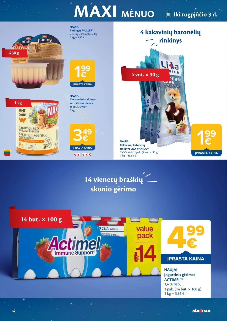 MAXIMA akcijų leidinys „MAXI mėnuo“ puslapis 14