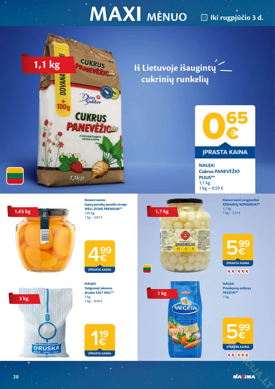 MAXIMA akcijų leidinys „MAXI mėnuo“ puslapis 20