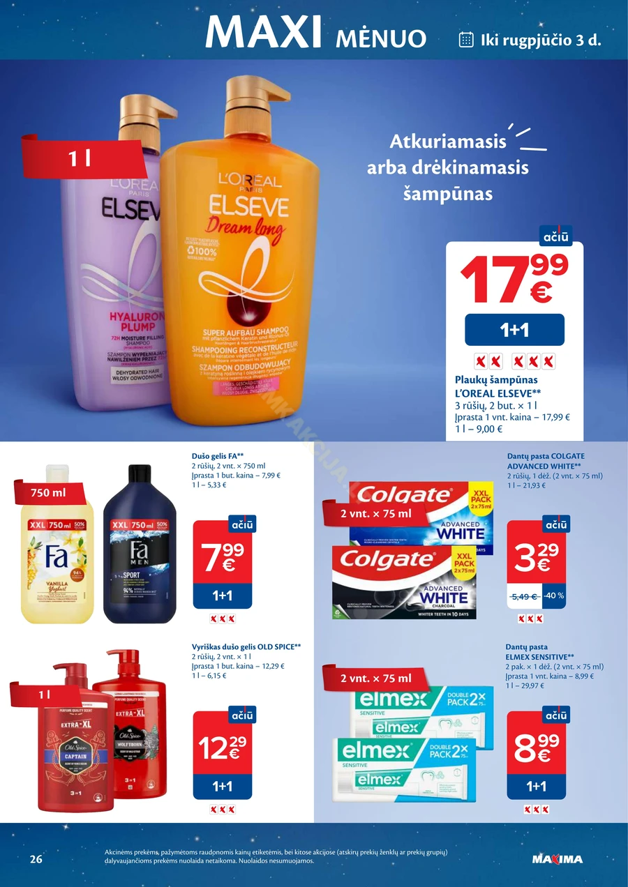 MAXIMA akcijų leidinys „MAXI mėnuo“ puslapis 26