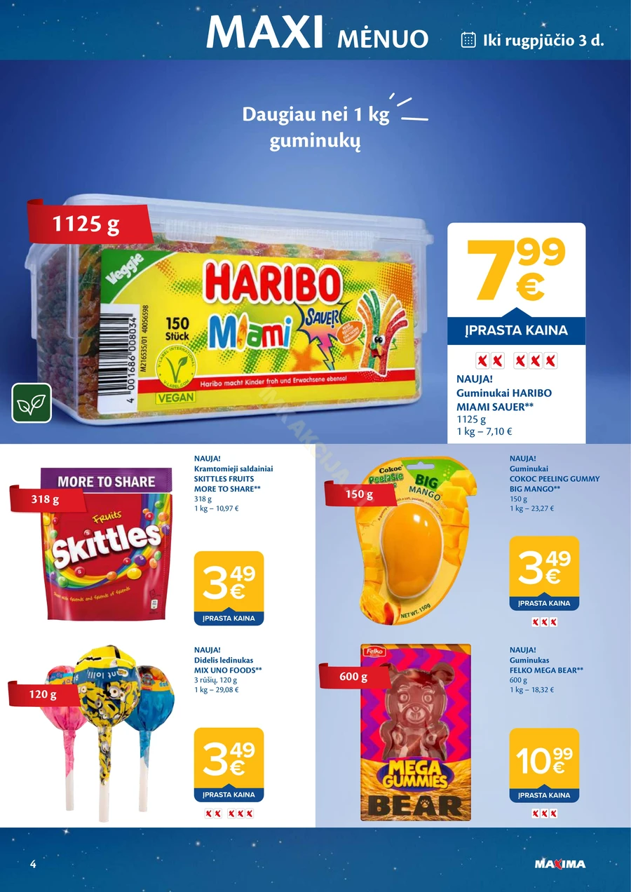 MAXIMA akcijų leidinys „MAXI mėnuo“ puslapis 4