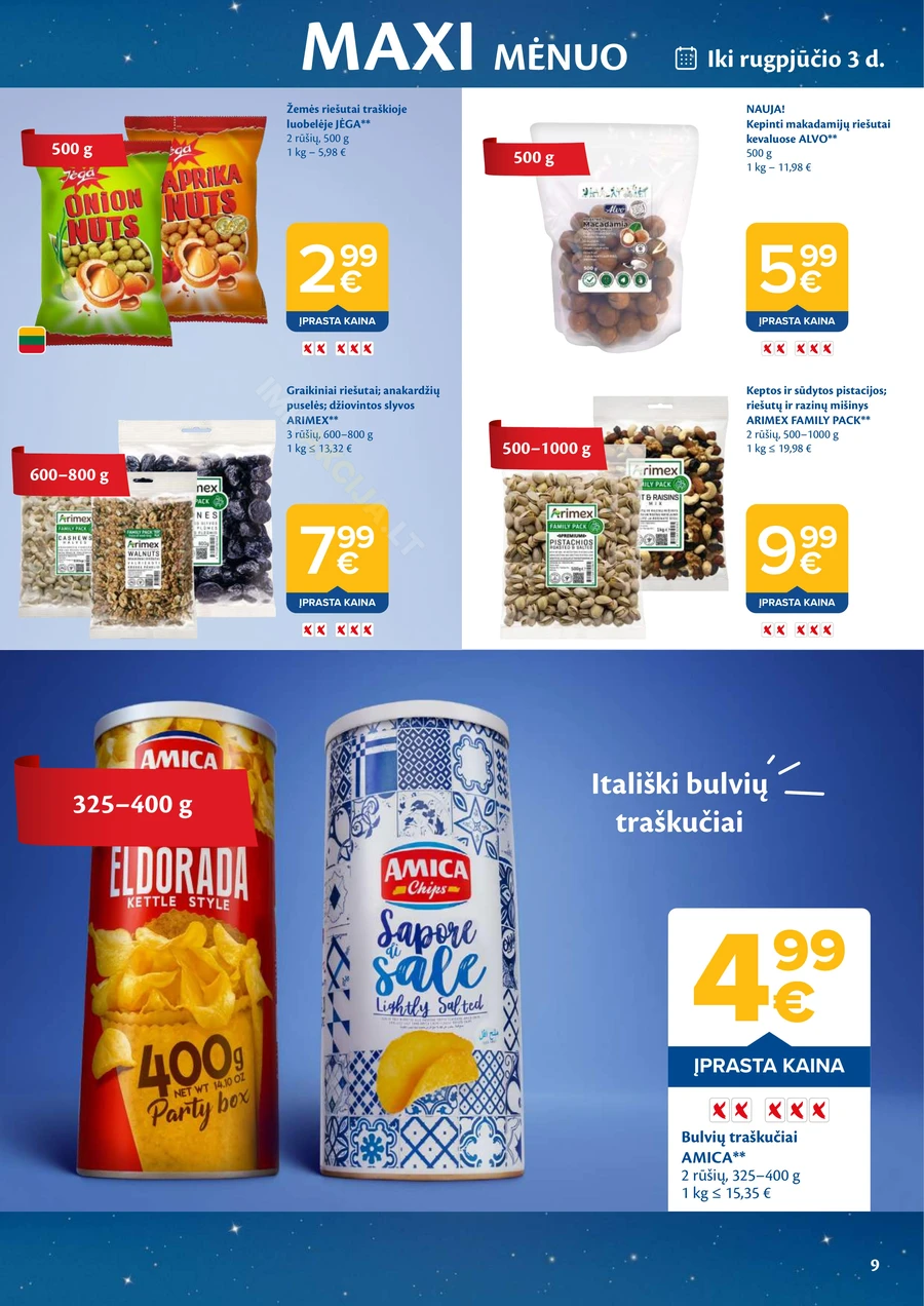 MAXIMA akcijų leidinys „MAXI mėnuo“ puslapis 9