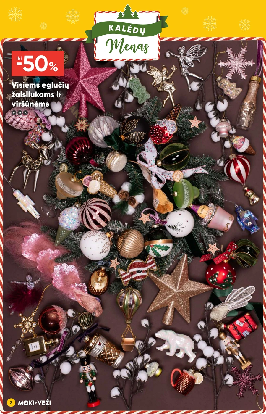 MOKI VEŽI akcijų leidinys „Kalėdų menas“ puslapis 2
