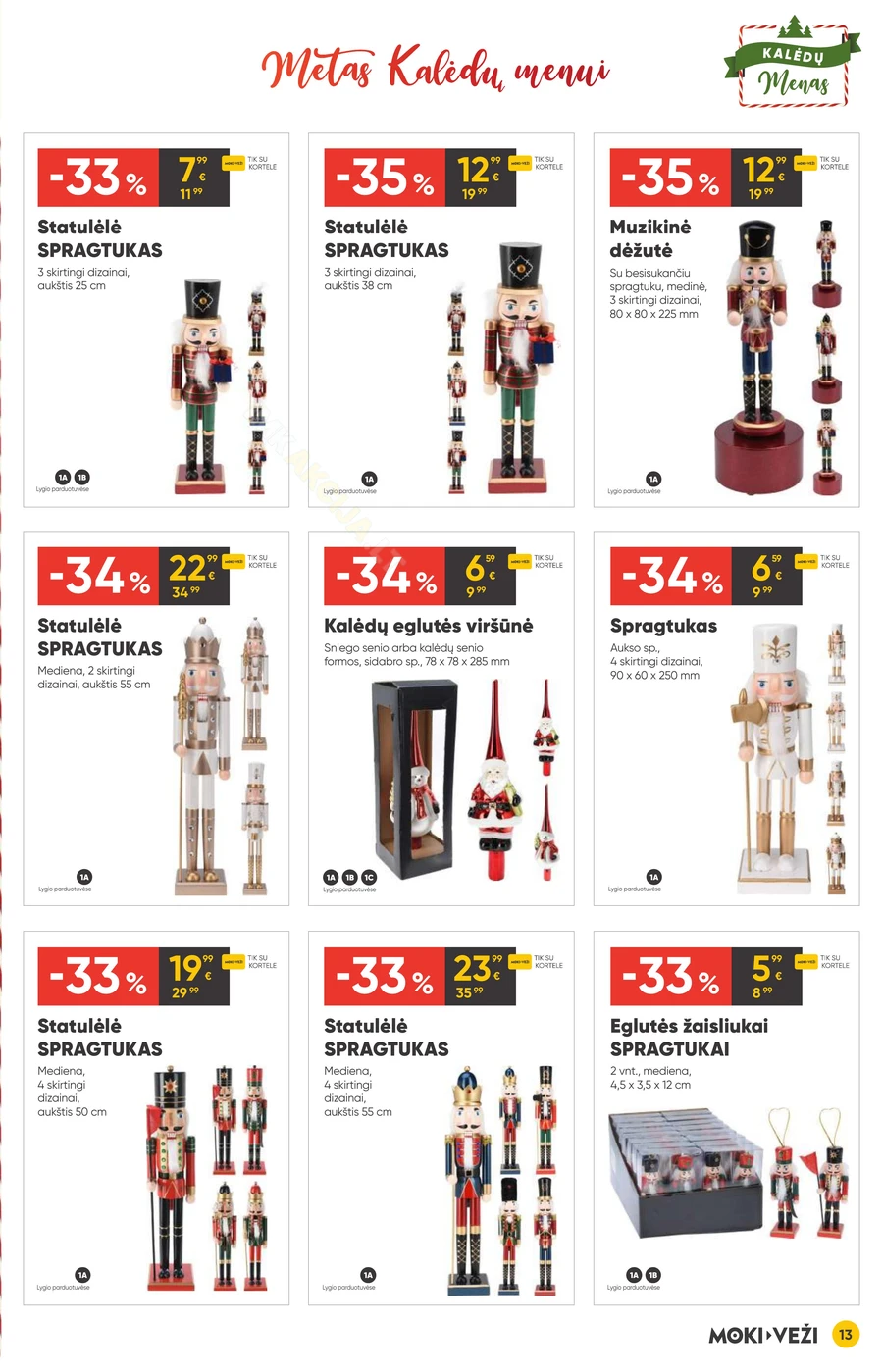 MOKI VEŽI akcijų leidinys „Kalėdų menas“ puslapis 13