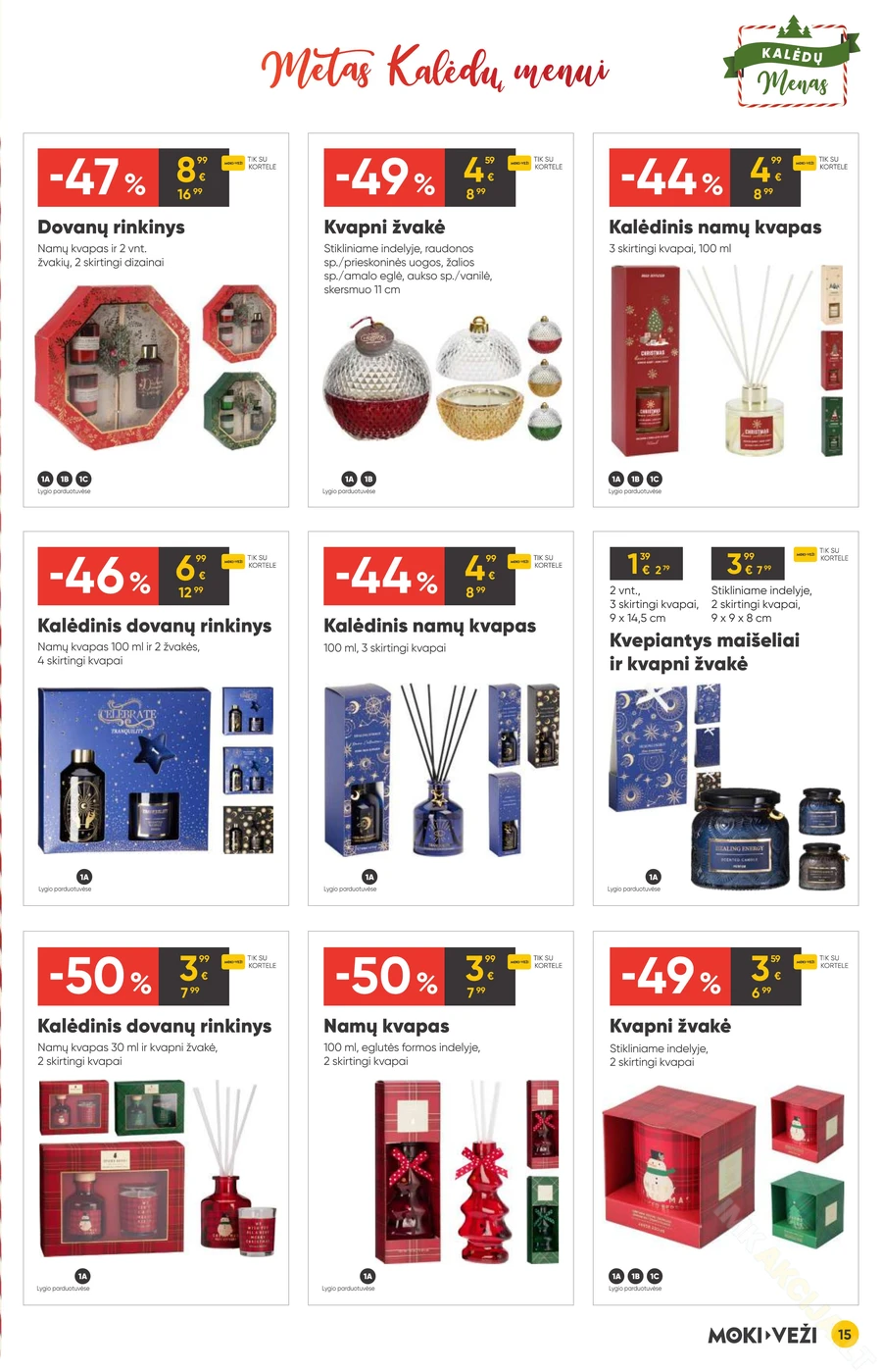 MOKI VEŽI akcijų leidinys „Kalėdų menas“ puslapis 15