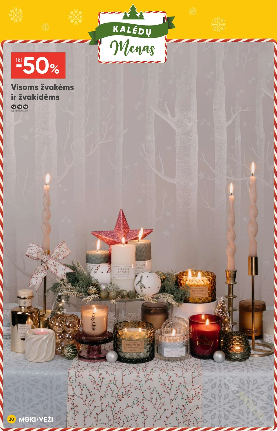 MOKI VEŽI akcijų leidinys „Kalėdų menas“ puslapis 30