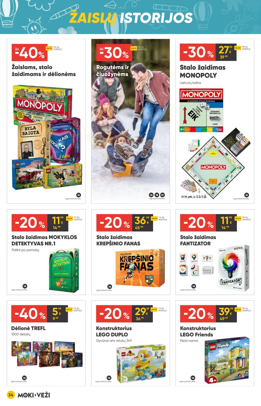MOKI VEŽI akcijų leidinys „Kalėdų menas“ puslapis 34
