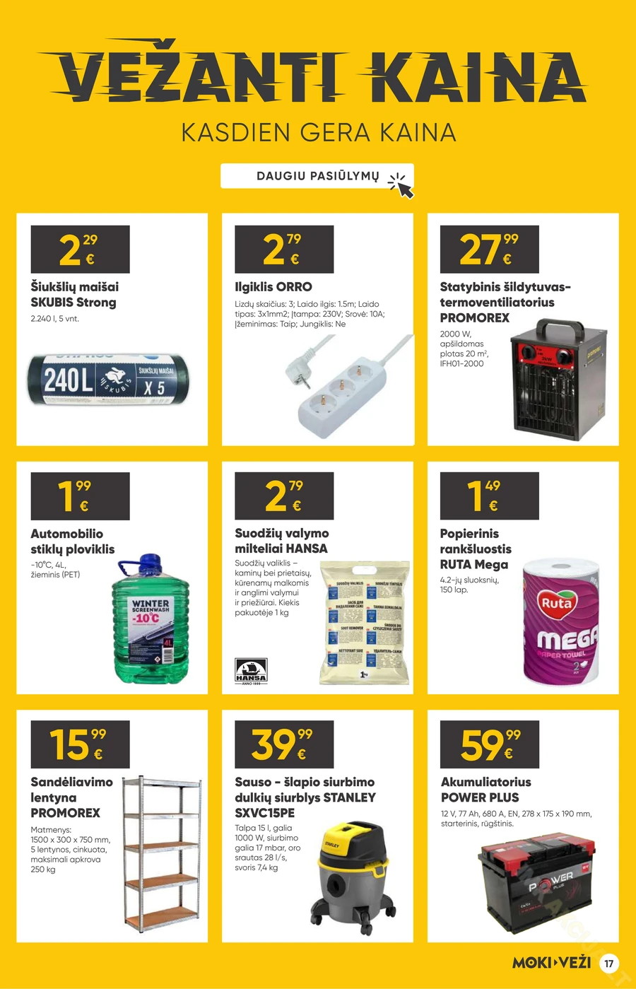 MOKI VEŽI akcijų leidinys puslapis 17