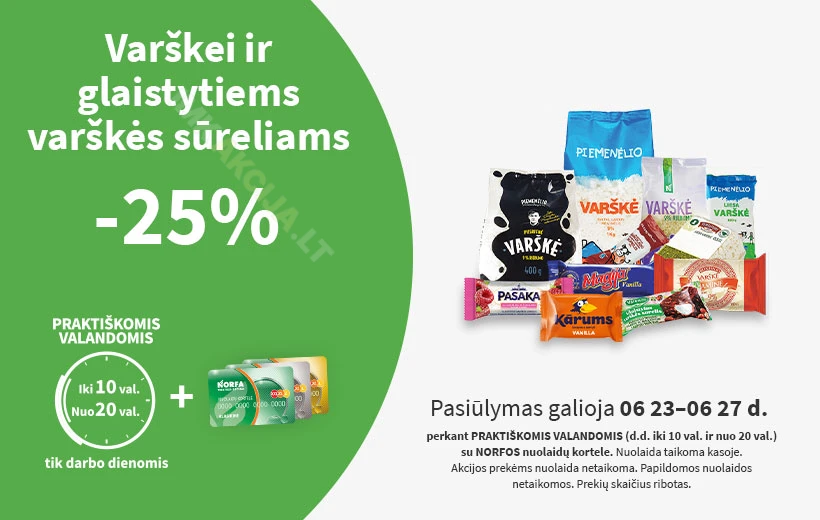 NORFA PRAKTIŠKŲ VALANDŲ pasiūlymai puslapis 1