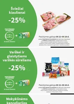 NORFA PRAKTIŠKŲ VALANDŲ pasiūlymai