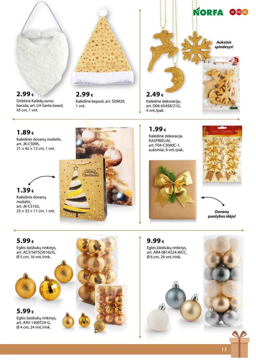 NORFA leidinys „Išsirink savo Kalėdas“ puslapis 13