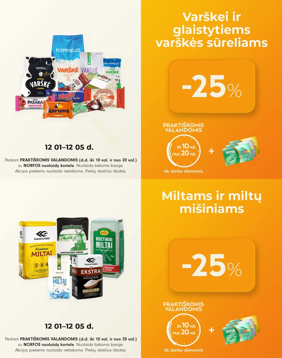 NORFA PRAKTIŠKŲ VALANDŲ pasiūlymai puslapis 1