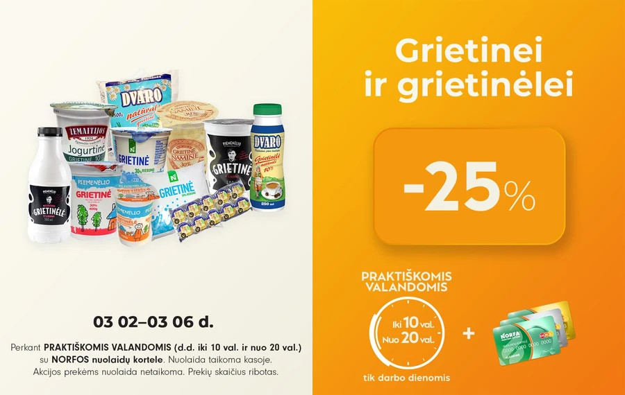 NORFA PRAKTIŠKŲ VALANDŲ pasiūlymai puslapis 1