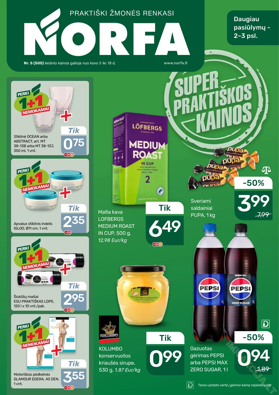 NORFA akcijų leidinys Nr. 5 puslapis 1