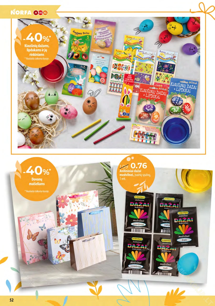 NORFA akcijų leidinys „Pavasaris švenčia!“ puslapis 52