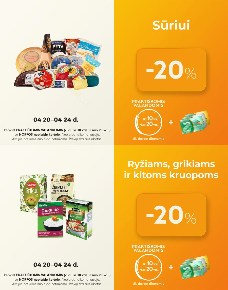 NORFA PRAKTIŠKŲ VALANDŲ pasiūlymai puslapis 1