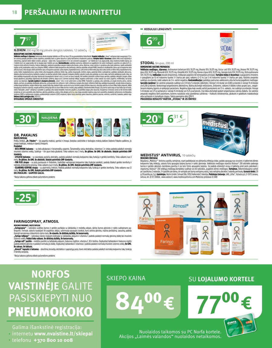 NORFOS VAISTINĖ akcijų leidinys puslapis 18