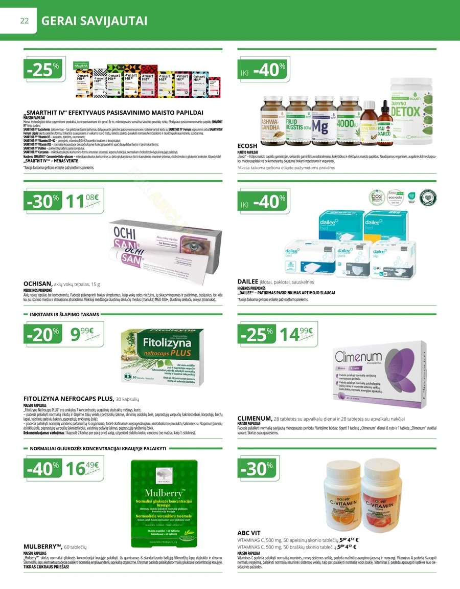 NORFOS VAISTINĖ akcijų leidinys puslapis 22