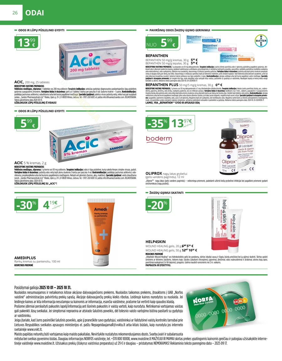 NORFOS VAISTINĖ akcijų leidinys puslapis 26