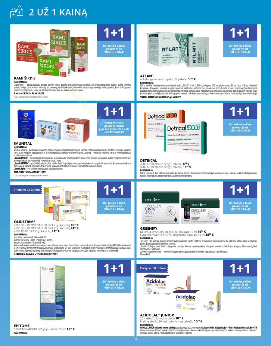NORFOS VAISTINĖ akcijų leidinys puslapis 14