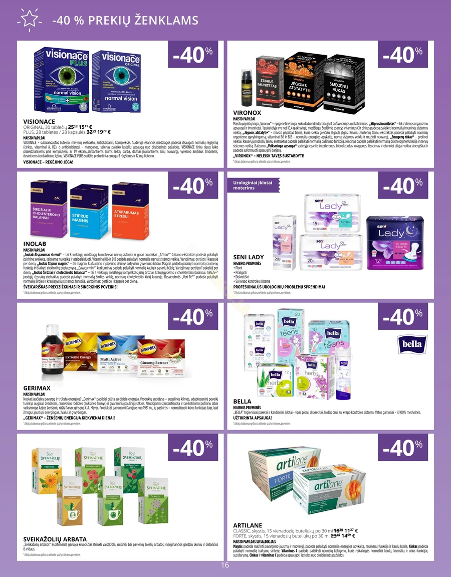 NORFOS VAISTINĖ akcijų leidinys puslapis 16