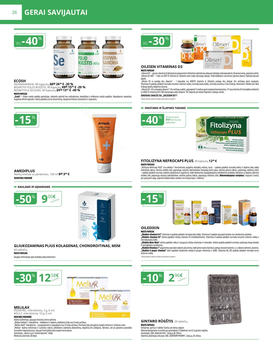 NORFOS VAISTINĖ akcijų leidinys puslapis 26