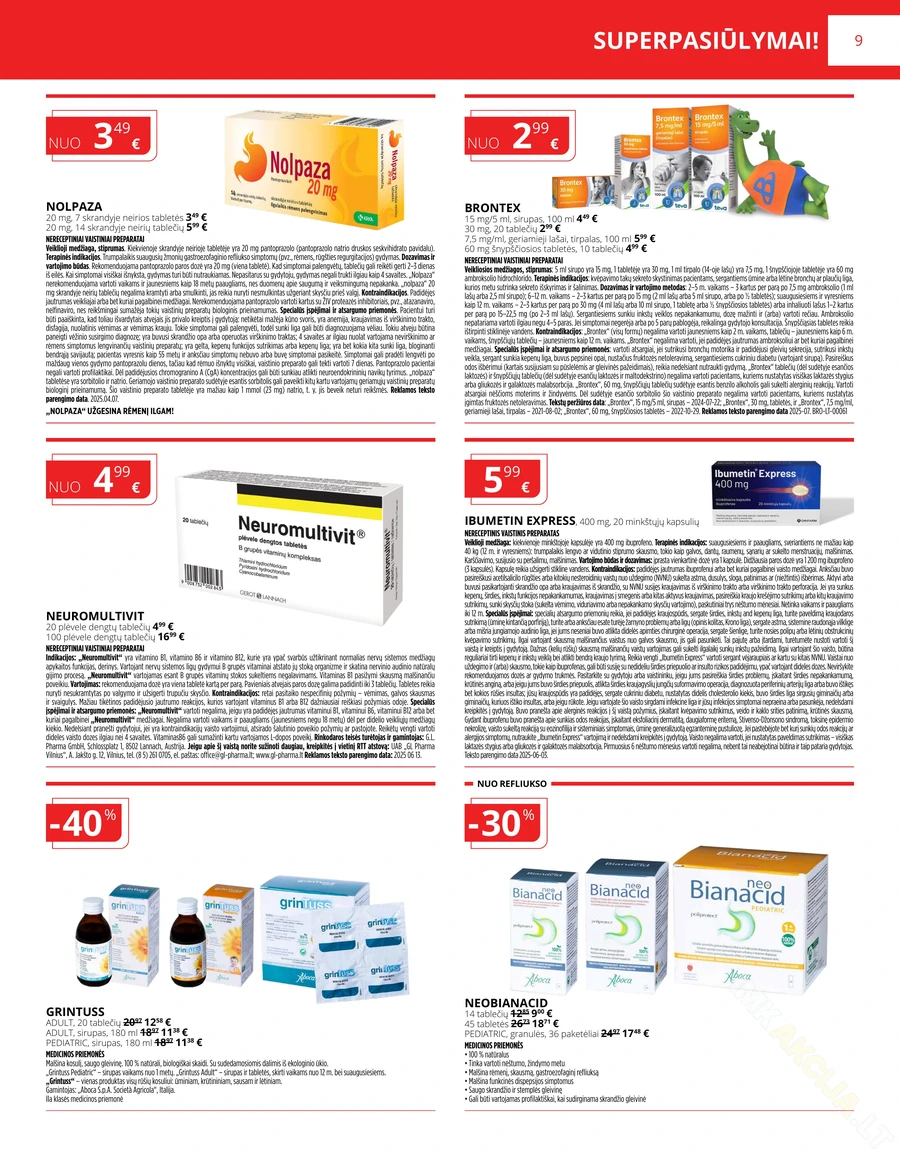 NORFOS VAISTINĖ akcijų leidinys puslapis 9