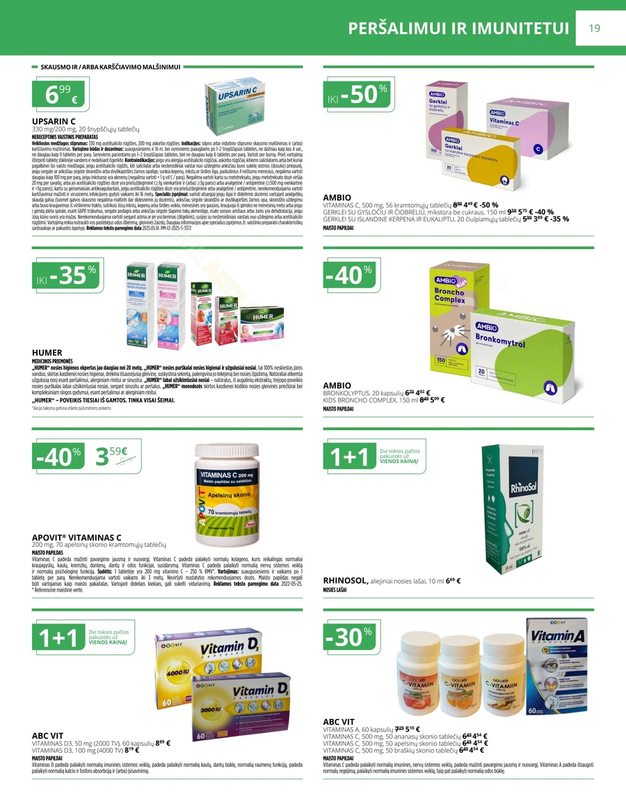 NORFOS VAISTINĖ akcijų leidinys puslapis 19
