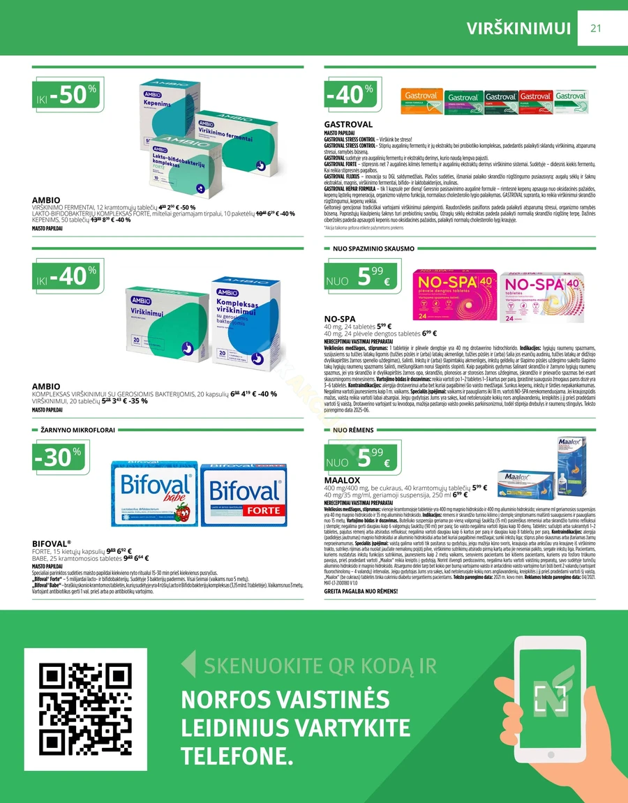 NORFOS VAISTINĖ akcijų leidinys puslapis 21