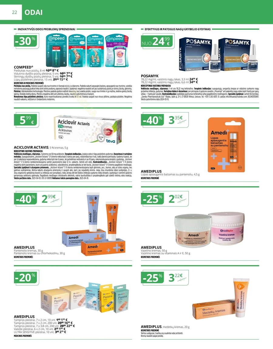 NORFOS VAISTINĖ akcijų leidinys puslapis 22