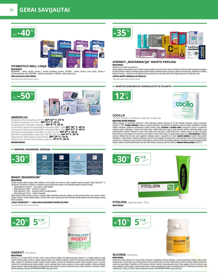 NORFOS VAISTINĖ akcijų leidinys puslapis 26